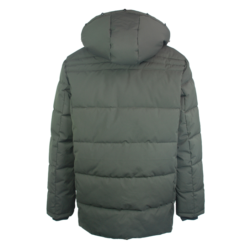 Outdoor customized windproof heavy autumn padding warmest winter jacket mens